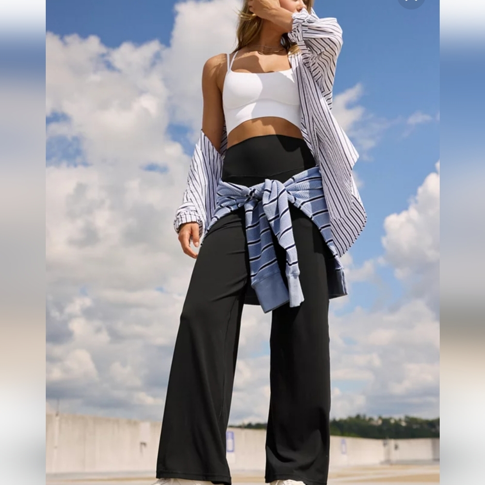 Aerie Black Boot Cut Pants